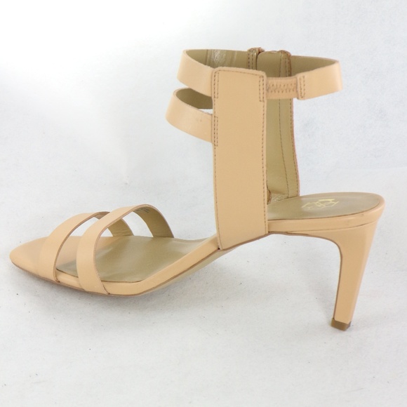 ANN TAYLOR Nude Strappy Sandal Heels - Picture 5 of 8